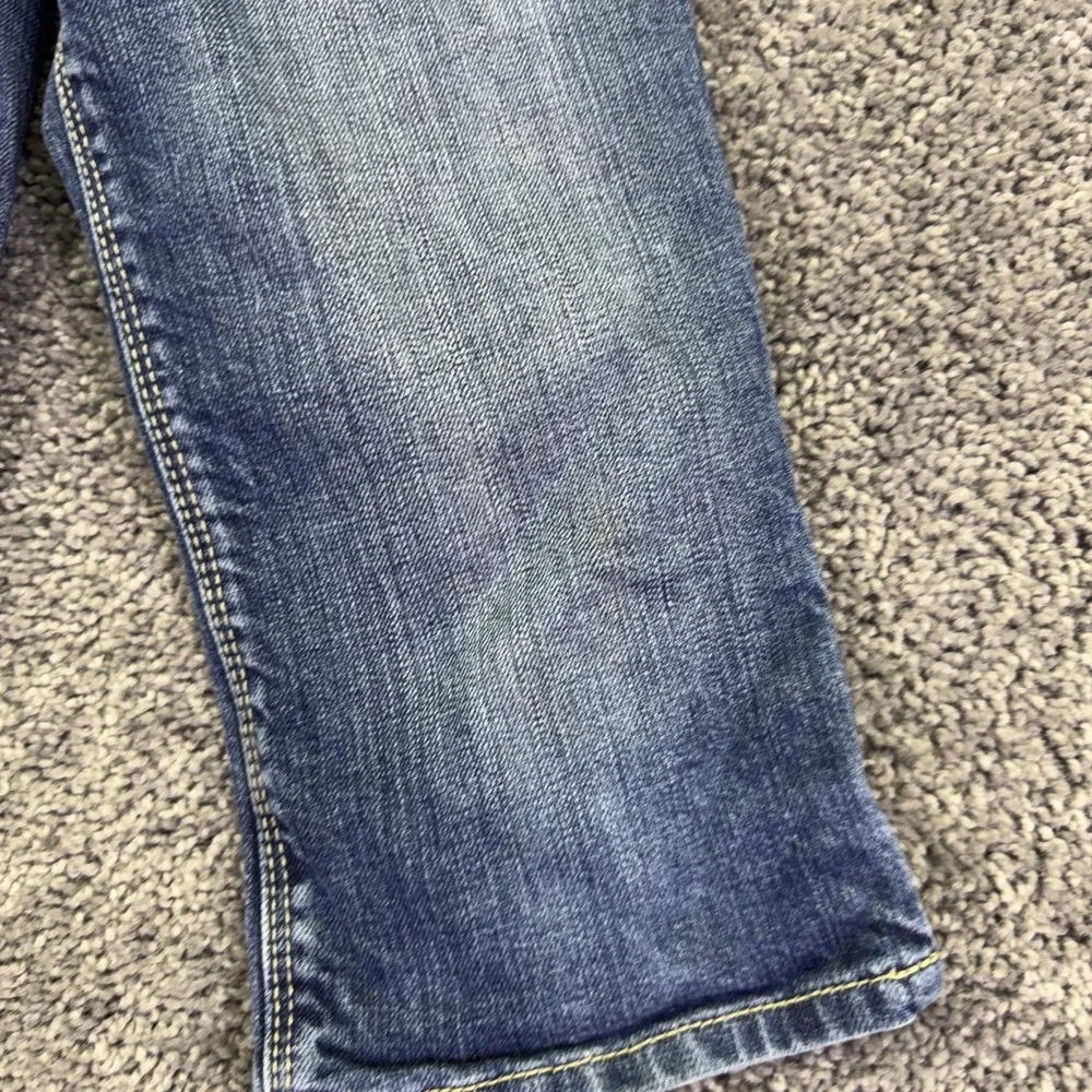 Gap Jeans Kids 10 Slim Blue Denim Crop Pockets Spring Casual Play